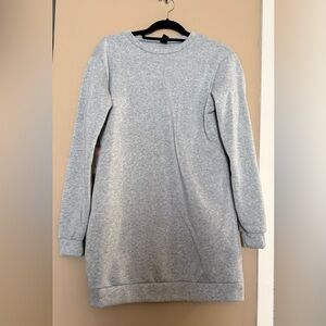 SHEIN Gray Long Sleeve Dress
